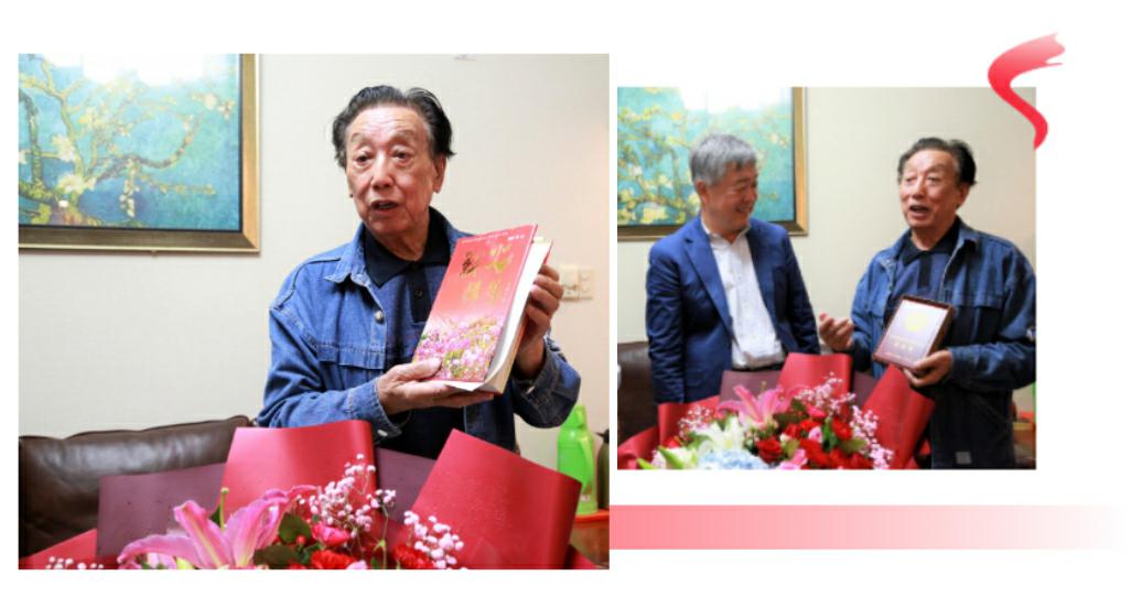 山影集團(tuán)領(lǐng)導(dǎo)向抗美援朝老戰(zhàn)士、老同志頒發(fā)紀(jì)念章