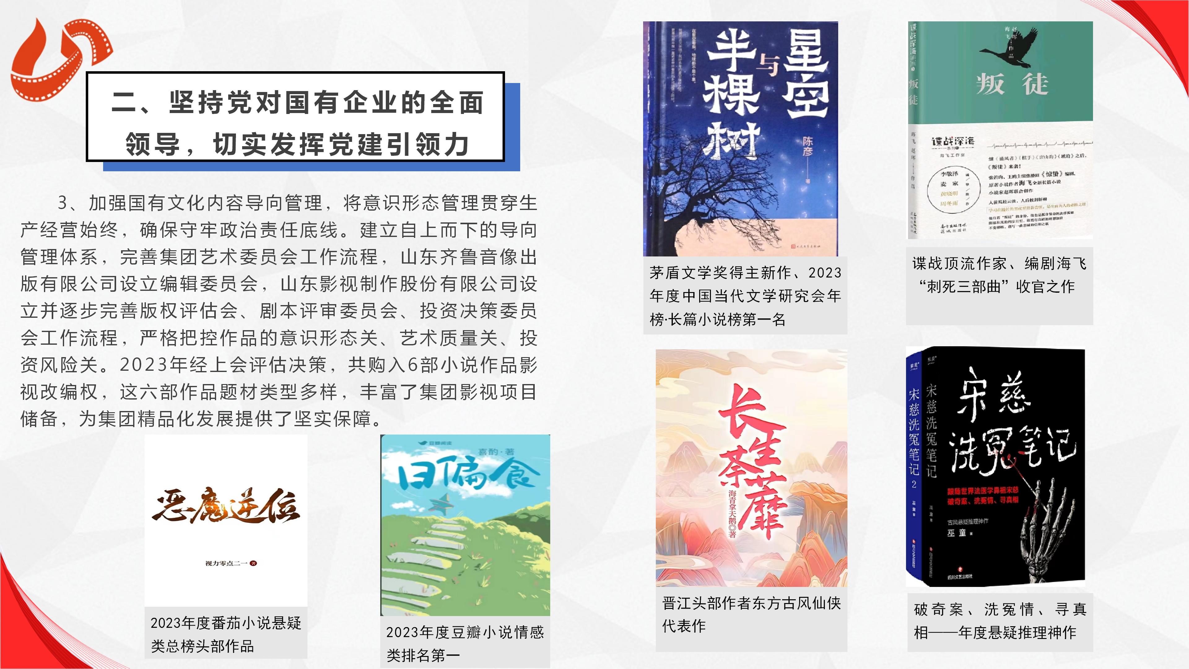 山東影視傳媒集團(tuán)有限公司2023年度社會(huì)責(zé)任報(bào)告